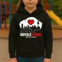 Choose Love Buffalo Strong Pray For Buffalo Kids Hoodie thumb 3