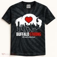 Choose Love Buffalo Strong Pray For Buffalo Kids Tie-Dye T-Shirt thumb 0