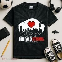 Choose Love Buffalo Strong Pray For Buffalo Kids Tie-Dye T-Shirt thumb 2