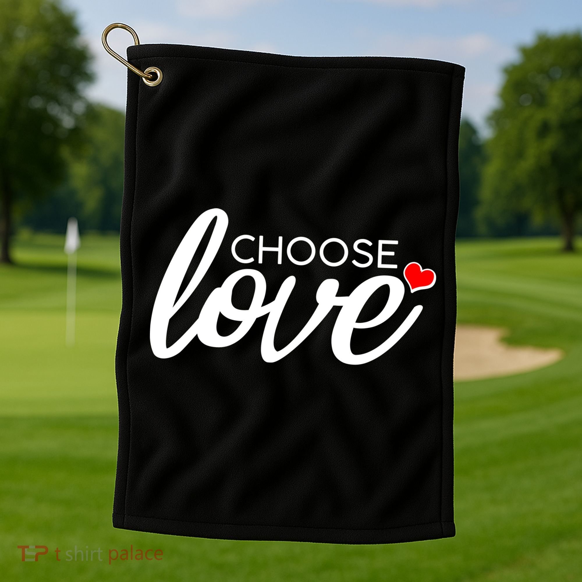 Choose Love Be Kind Golf Towel