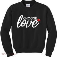 Choose Love Be Kind Kids Sweatshirt thumb 0