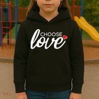 Choose Love Be Kind Kids Hoodie thumb 3