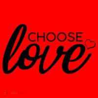 Choose Love Be Kind Santa Hat thumb 1