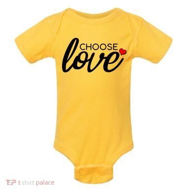 Choose Love Be Kind Baby Bodysuit