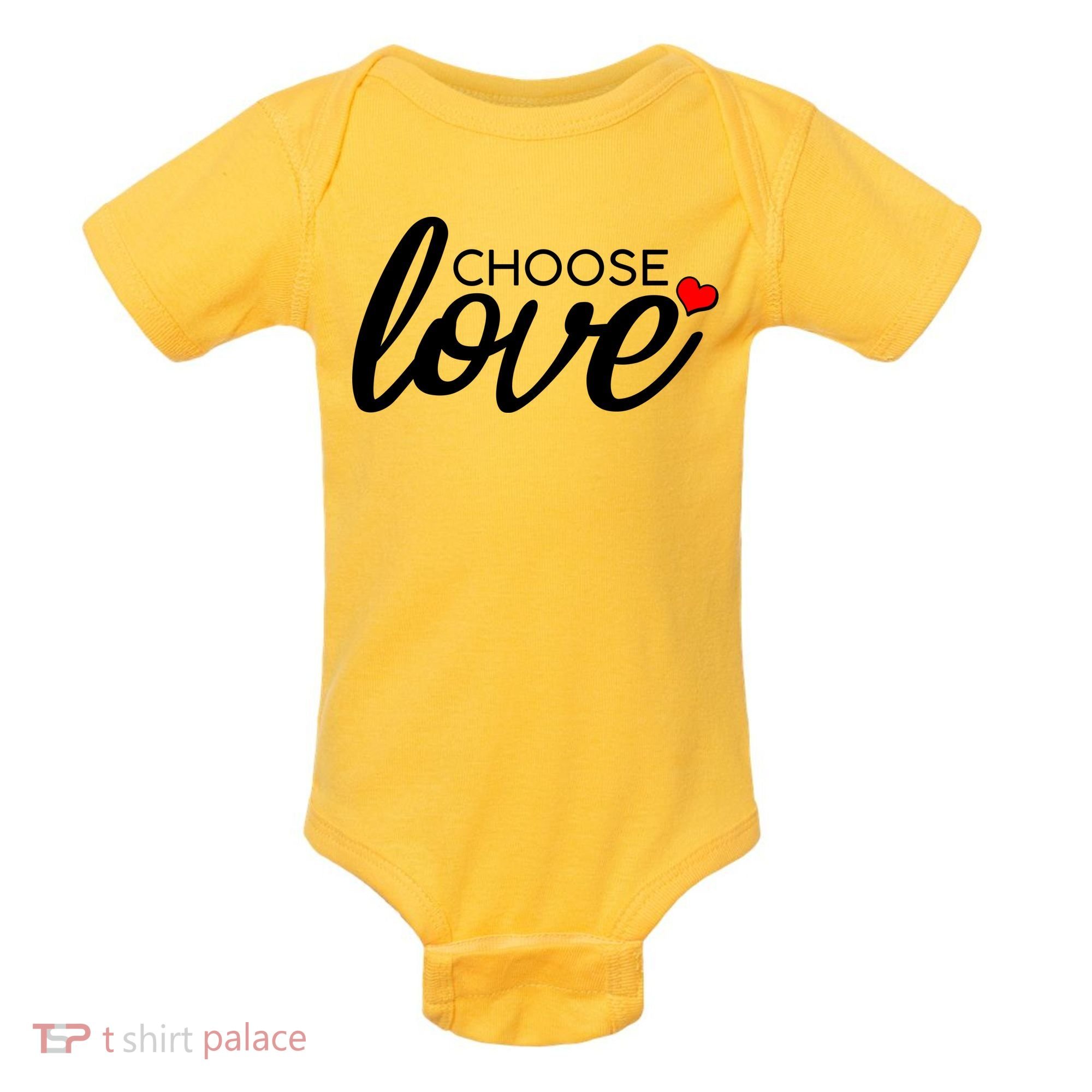 Choose Love Be Kind Baby Bodysuit