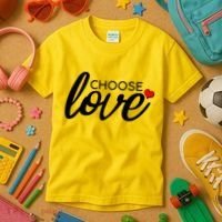 Choose Love Be Kind Kids T-Shirt thumb 3