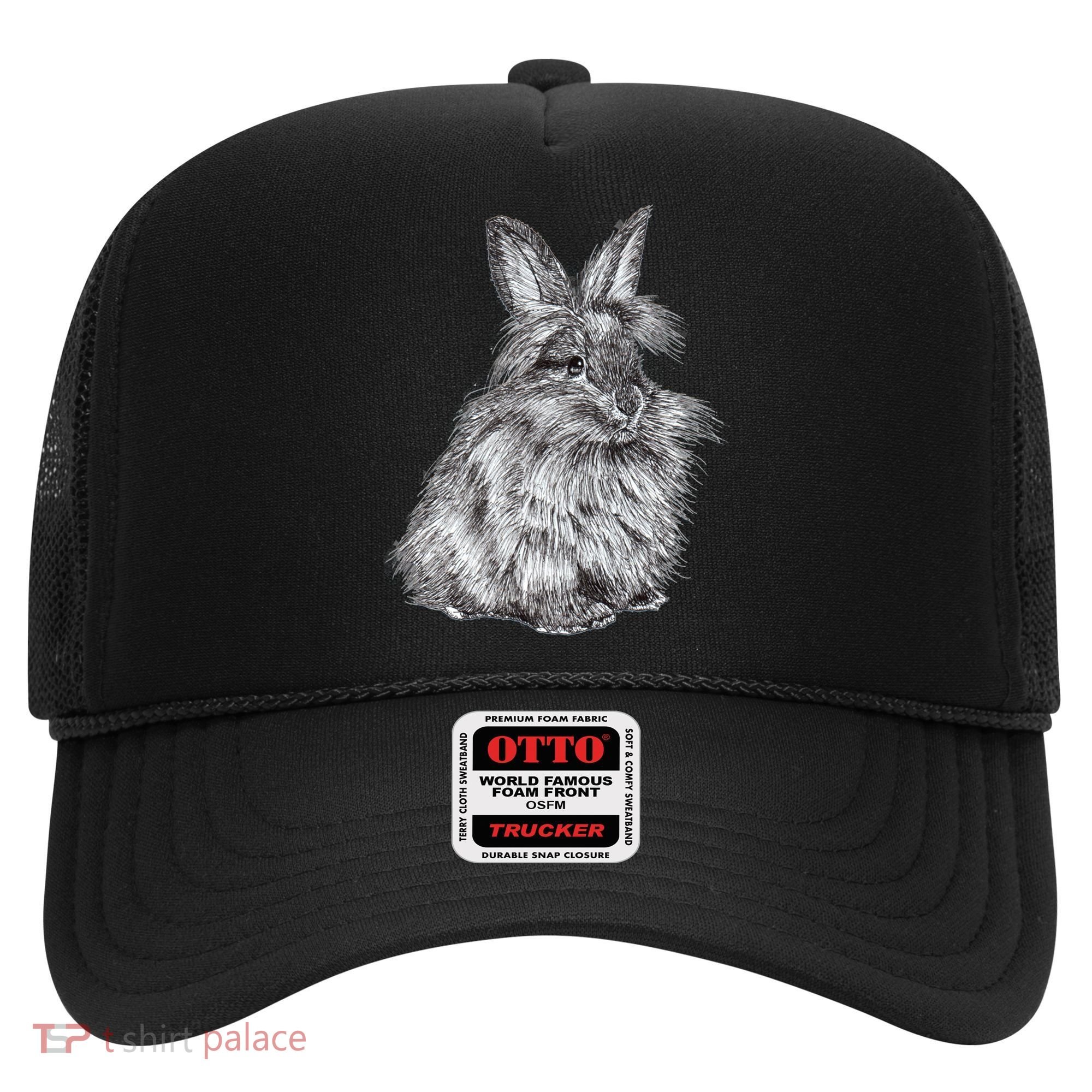 Cute Lionhead Bunny Rabbit Sketch Gift Hat