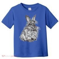 Cute Lionhead Bunny Rabbit Sketch Gift Toddler T-Shirt thumb 0