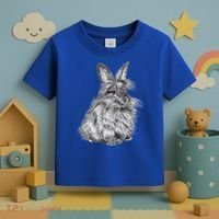 Cute Lionhead Bunny Rabbit Sketch Gift Toddler T-Shirt thumb 3
