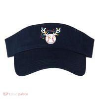 Christmas Lights Baseball Ball Funny Xmas Visor thumb 0