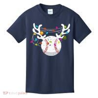 Christmas Lights Baseball Ball Funny Xmas Kids T-Shirt thumb 0