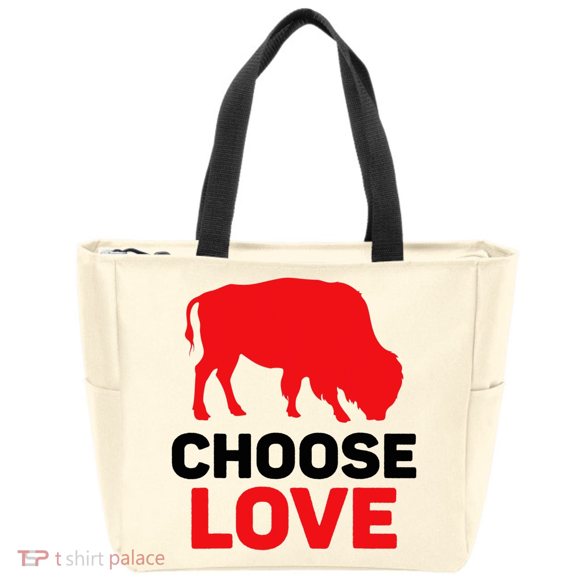 Choose Love Buffalo Choose Love Bills Tote Bag