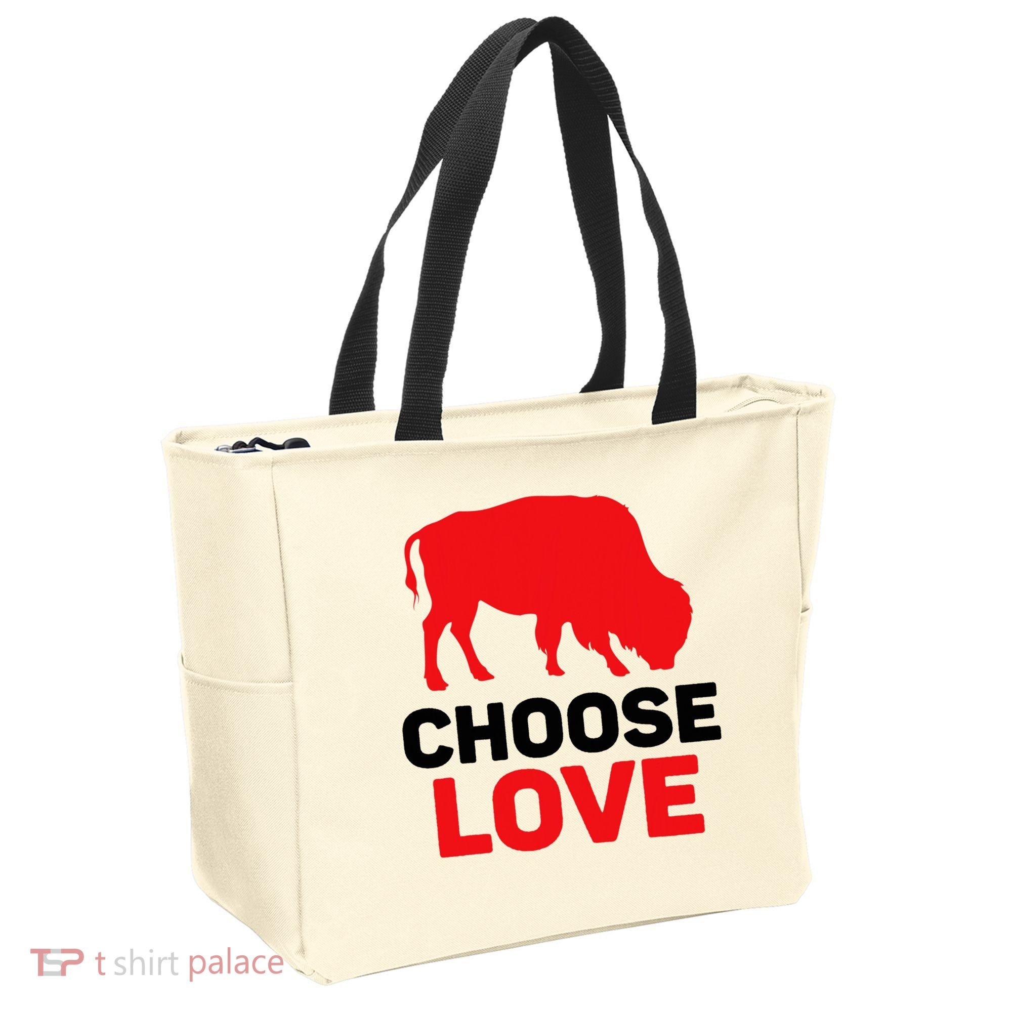Choose Love Buffalo Choose Love Bills Tote Bag