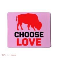Choose Love Buffalo Choose Love Bills Mousepad thumb 0