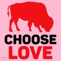 Choose Love Buffalo Choose Love Bills Baby Bodysuit thumb 2