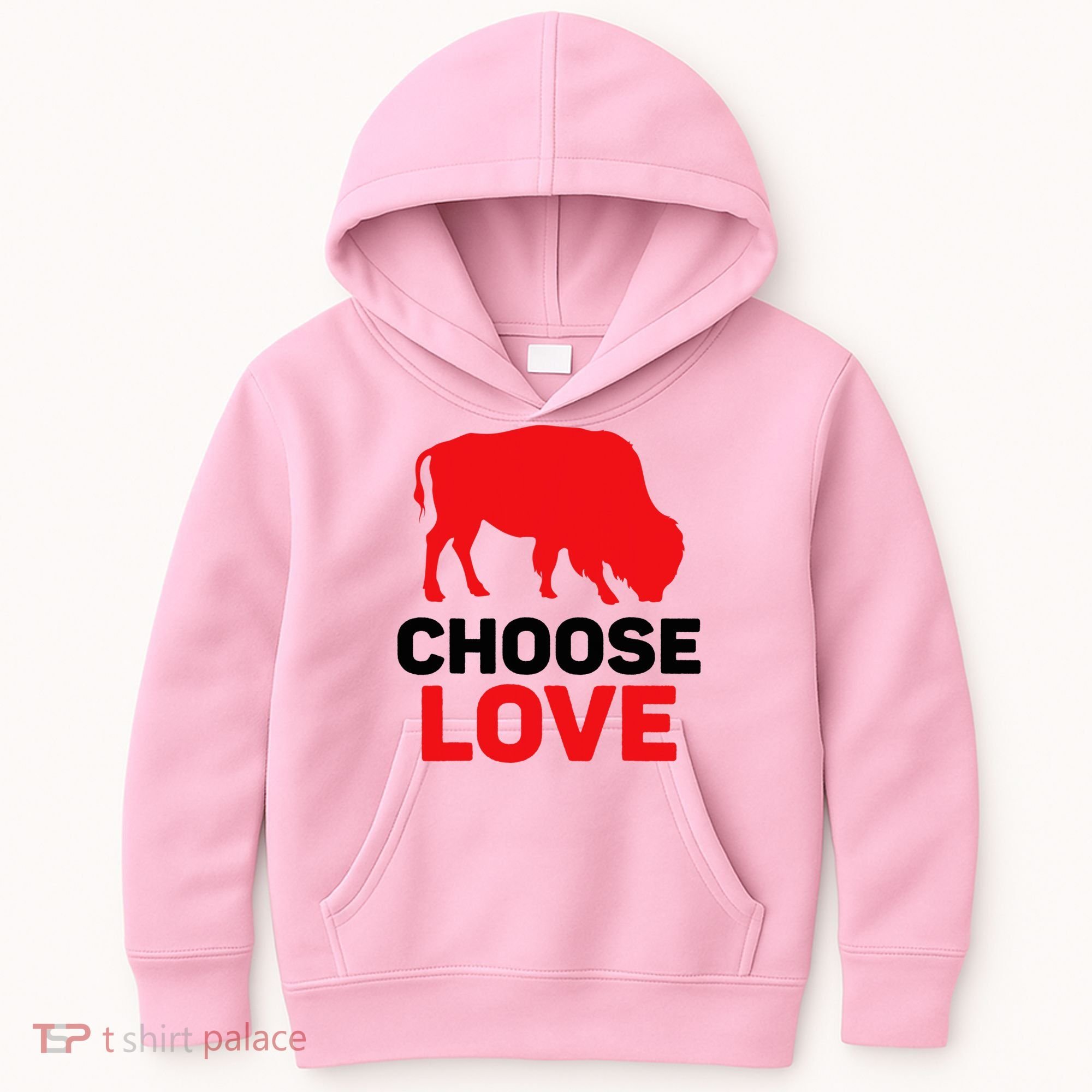 Choose Love Buffalo Choose Love Bills Kids Hoodie