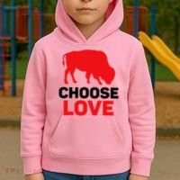 Choose Love Buffalo Choose Love Bills Kids Hoodie thumb 2
