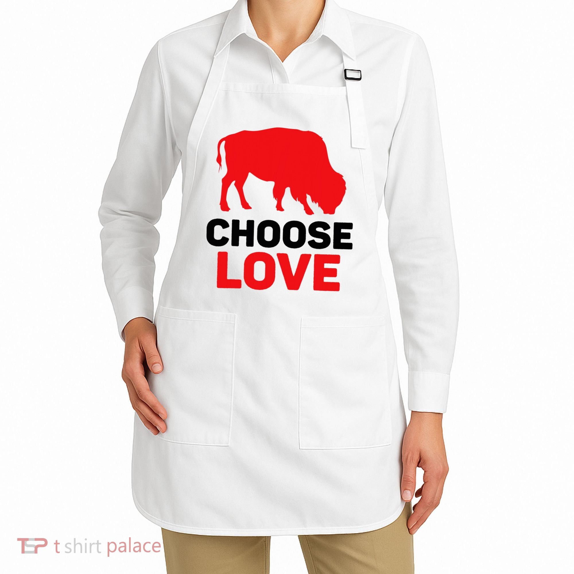 Choose Love Buffalo Choose Love Bills Apron