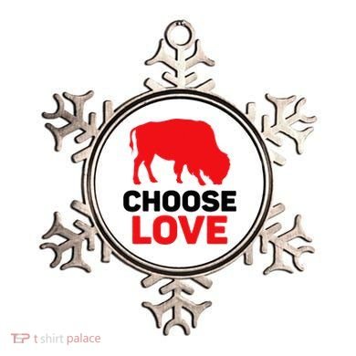 Choose Love Buffalo Choose Love Bills Ornament