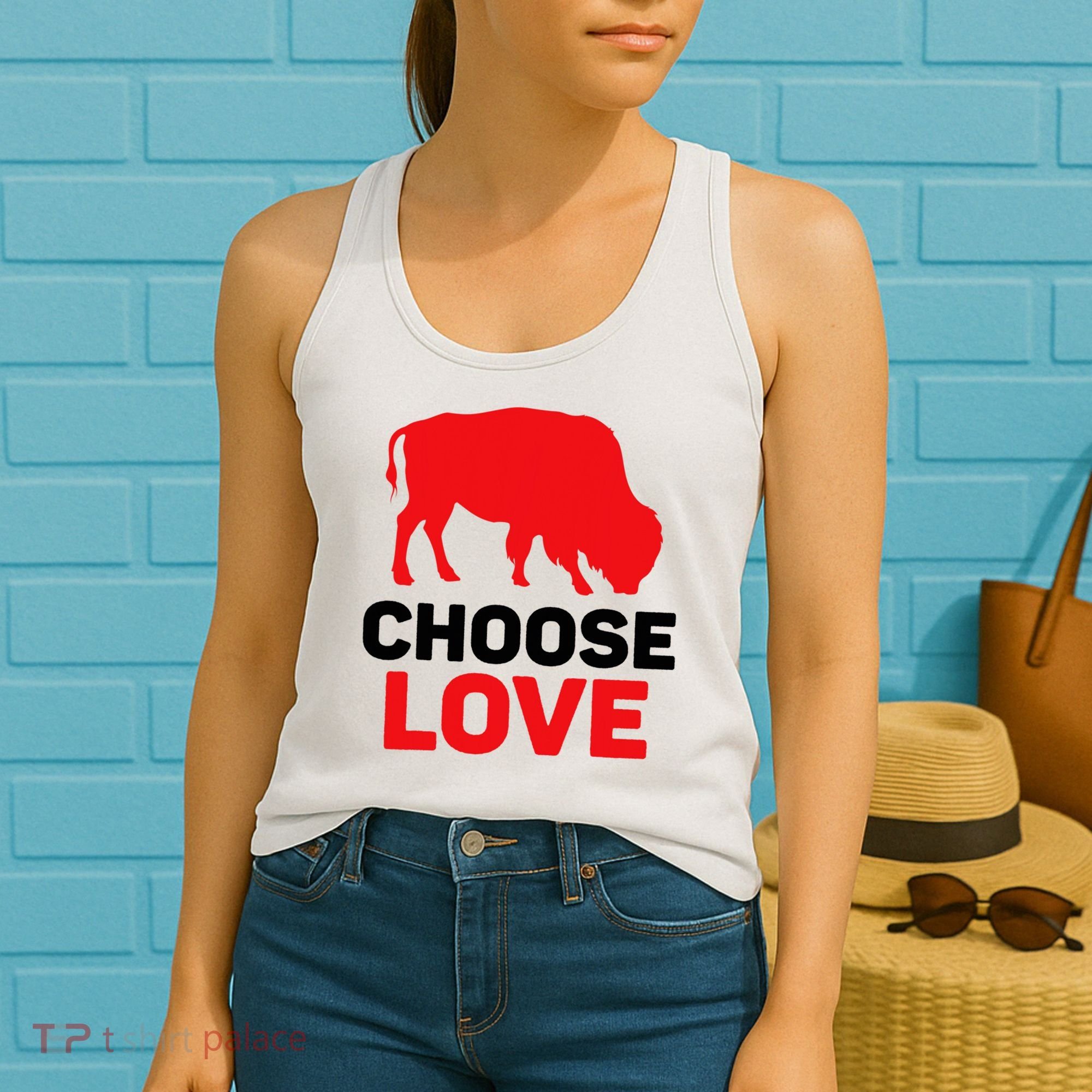 Choose Love Buffalo Choose Love Bills Women's Tank Top