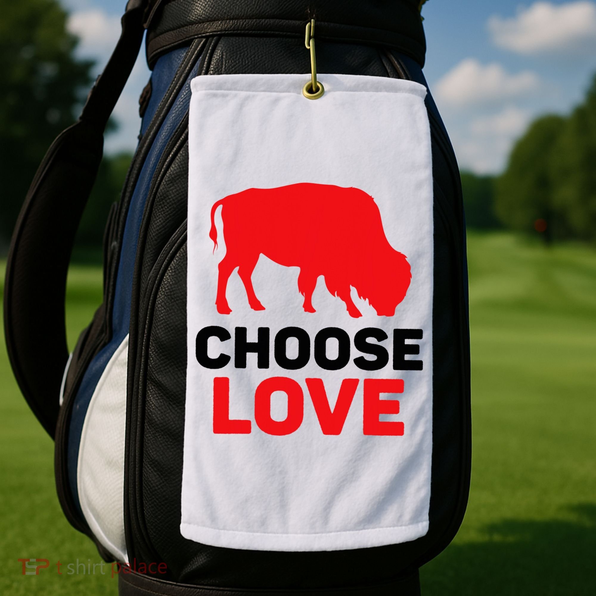 Choose Love Buffalo Choose Love Bills Golf Towel