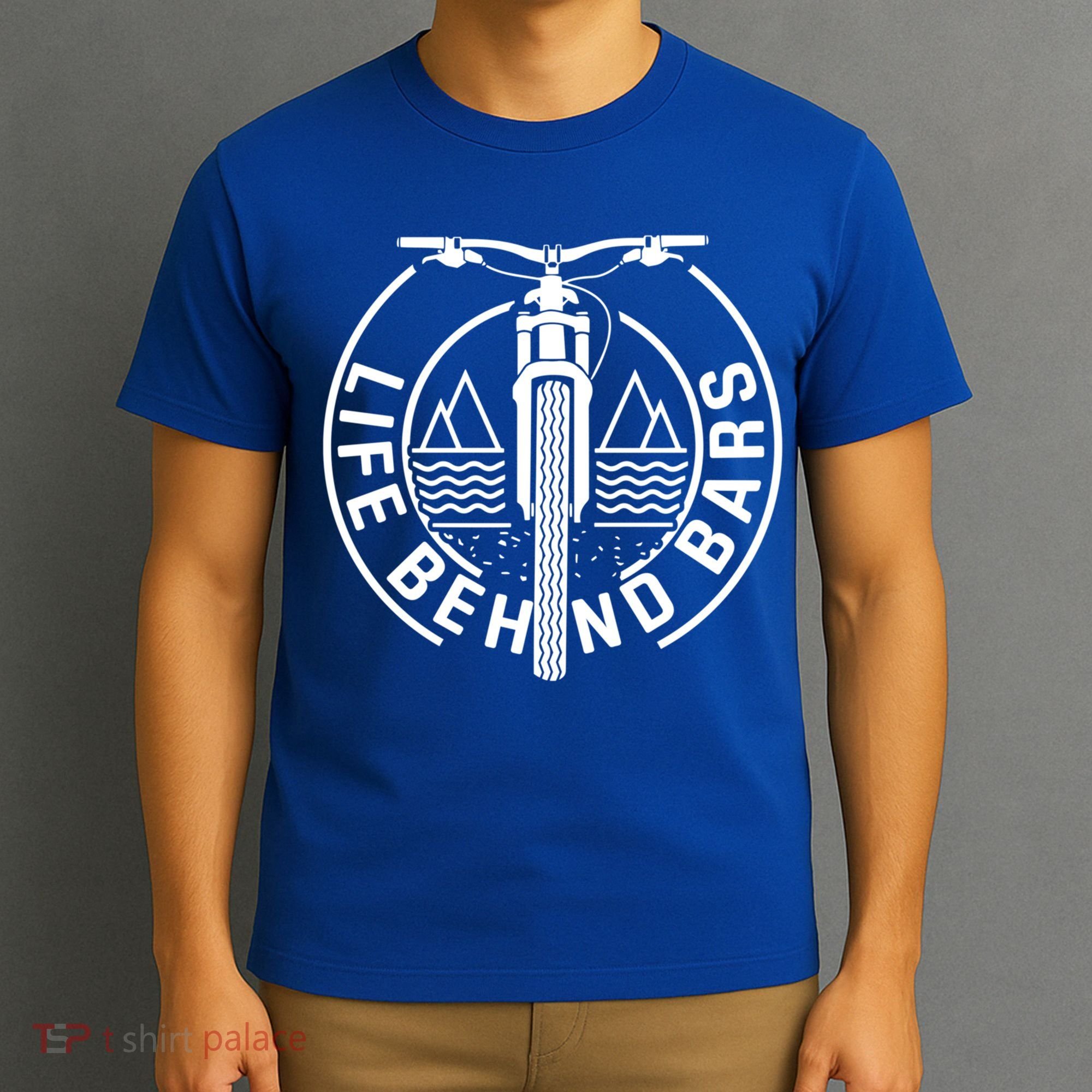 Cycling Life Behind Bars Bike Riding Bicyclist Mountain Bike Funny Gift T-Shirt