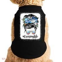 Cruising Life Cruise Messy Bun Hair Sunglasses Mom Great Gift Doggie Tank thumb 0