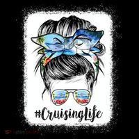 Cruising Life Cruise Messy Bun Hair Sunglasses Mom Great Gift Coffee Mug thumb 5