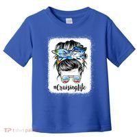 Cruising Life Cruise Messy Bun Hair Sunglasses Mom Great Gift Toddler T-Shirt thumb 0