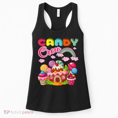 Candy Land Candy Crew Decorations Sweetie Candy Squad Women's Tank Top