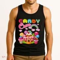 Candy Land Candy Crew Decorations Sweetie Candy Squad Tank Top thumb 3