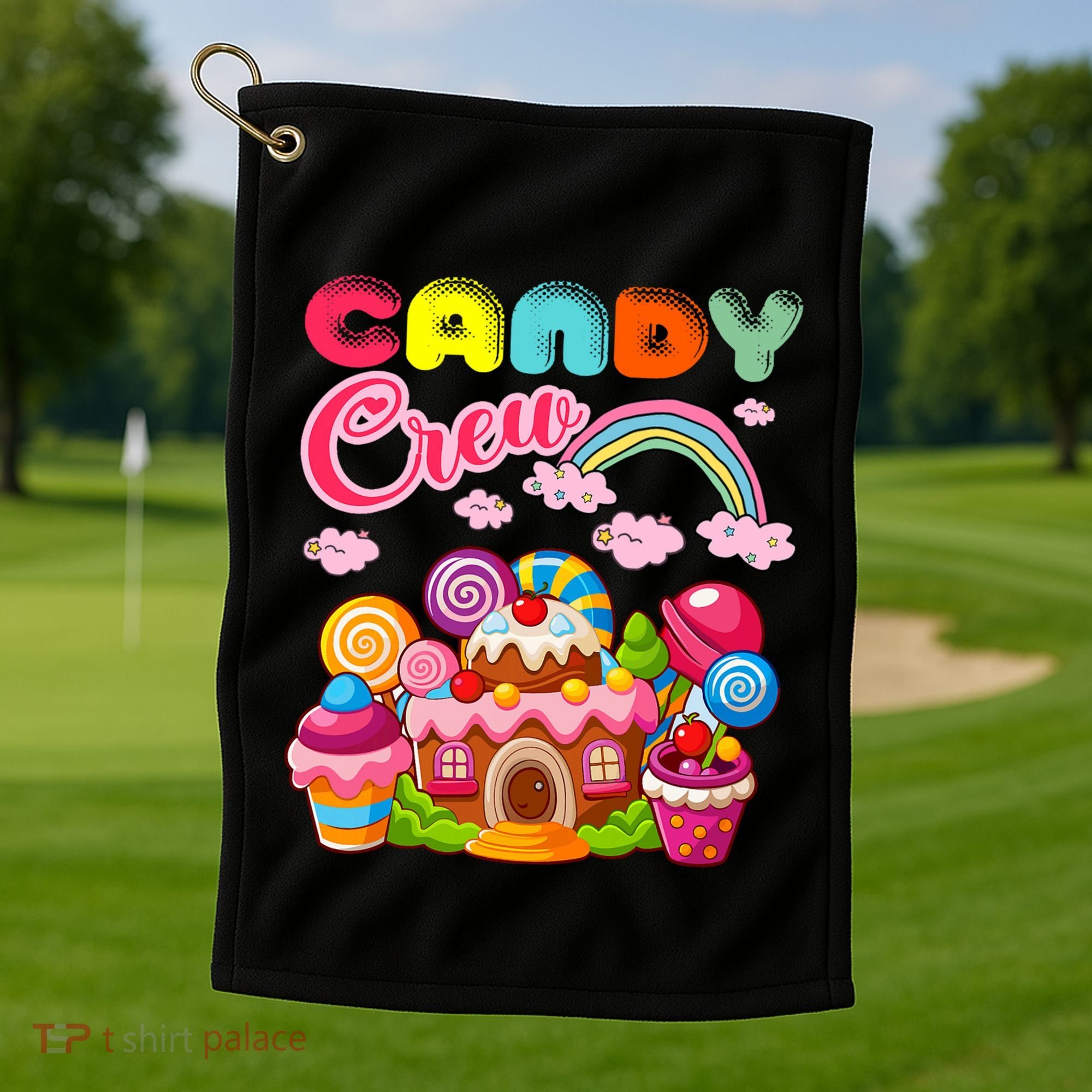 Candy Land Candy Crew Decorations Sweetie Candy Squad Golf Towel