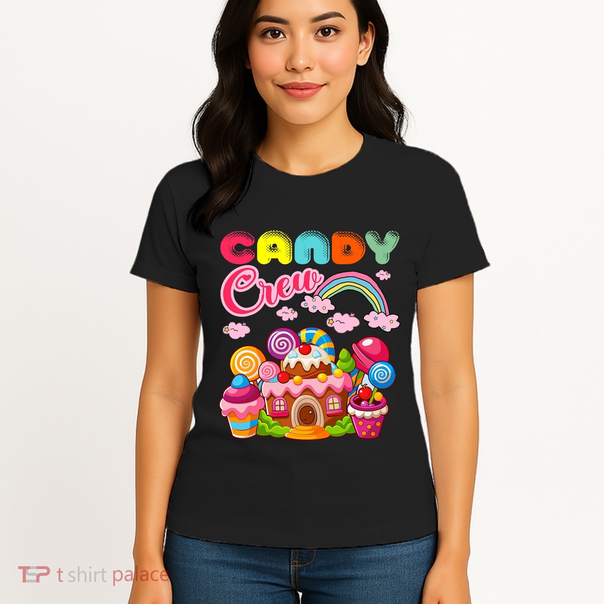 Candy Land Candy Crew Decorations Sweetie Candy Squad Women's T-Shirt
