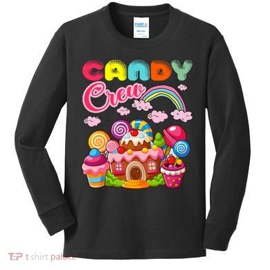 Candy Land Candy Crew Decorations Sweetie Candy Squad Kids Long Sleeve Shirt
