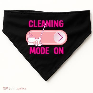 Cleaning Lady Cleaning Mode On Housekeeper USA-Made Doggie Bandana