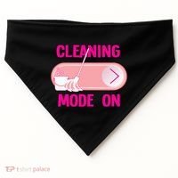 Cleaning Lady Cleaning Mode On Housekeeper USA-Made Doggie Bandana thumb 0