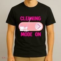 Cleaning Lady Cleaning Mode On Housekeeper T-Shirt thumb 3