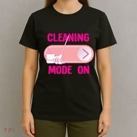 Cleaning Lady Cleaning Mode On Housekeeper T-Shirt thumb 4