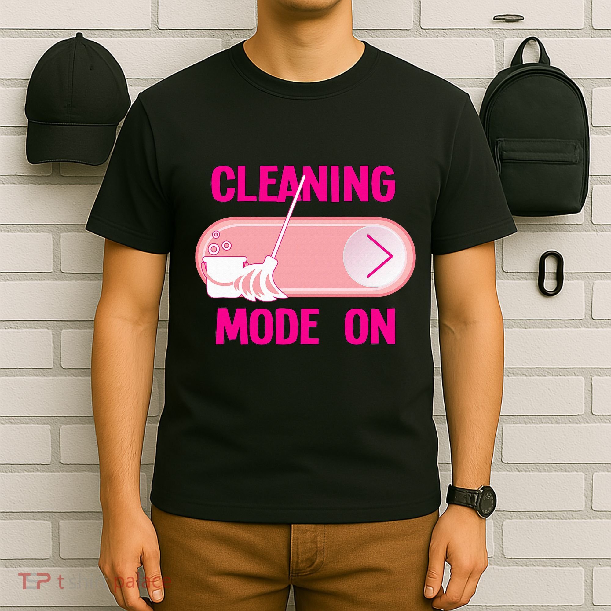 Cleaning Lady Cleaning Mode On Housekeeper T-Shirt
