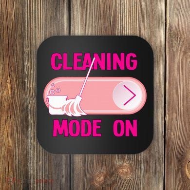 Cleaning Lady Cleaning Mode On Housekeeper Coaster