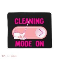 Cleaning Lady Cleaning Mode On Housekeeper Mousepad thumb 0