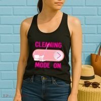 Cleaning Lady Cleaning Mode On Housekeeper Women's Tank Top thumb 2