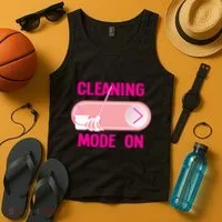 Cleaning Lady Cleaning Mode On Housekeeper Tank Top thumb 4