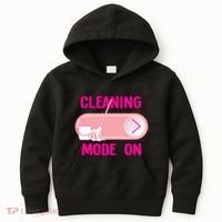 Cleaning Lady Cleaning Mode On Housekeeper Kids Hoodie thumb 0