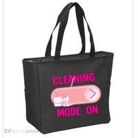 Cleaning Lady Cleaning Mode On Housekeeper Tote Bag thumb 2