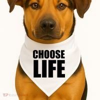 Choose Life USA-Made Doggie Bandana thumb 1