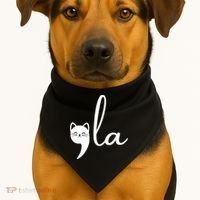 Comma La Cat Lady Kamala Harris USA-Made Doggie Bandana thumb 1
