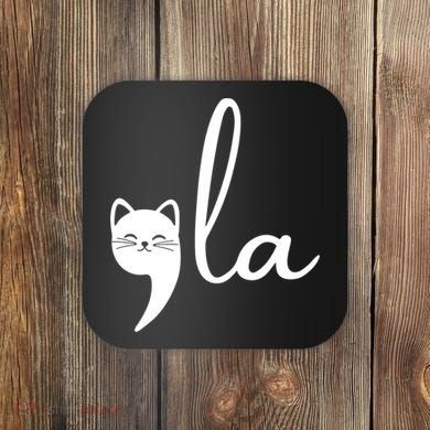 Comma La Cat Lady Kamala Harris Coaster