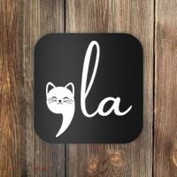 Comma La Cat Lady Kamala Harris Coaster thumb 0