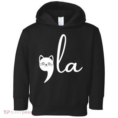 Comma La Cat Lady Kamala Harris Toddler Hoodie